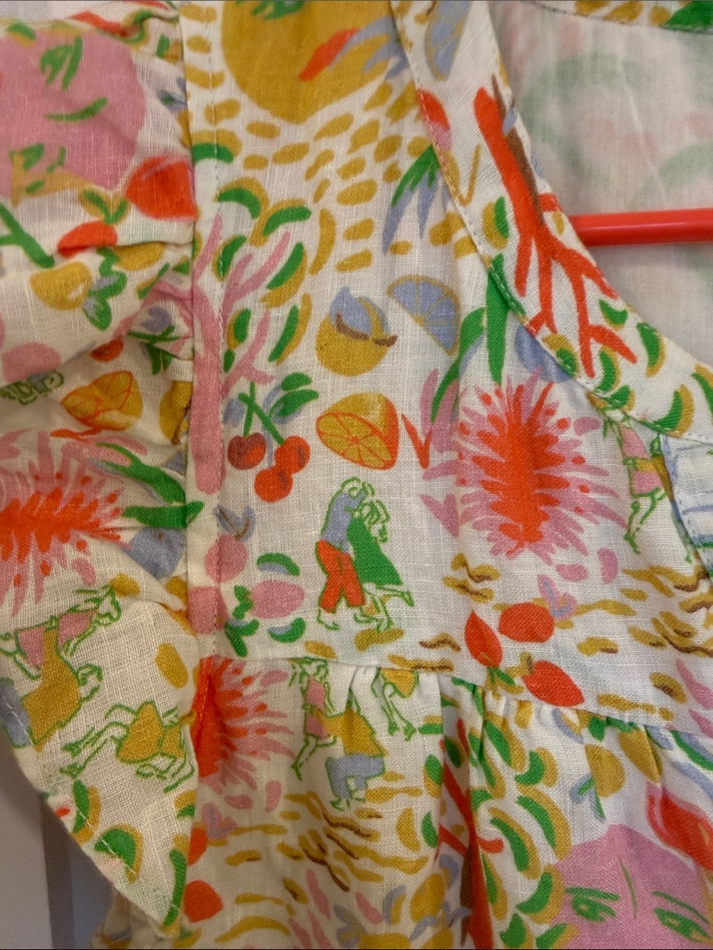 Roller Rabbit Bari Pippa Floral Ruffle Tiered Mini Dress - Picture 5 of 8